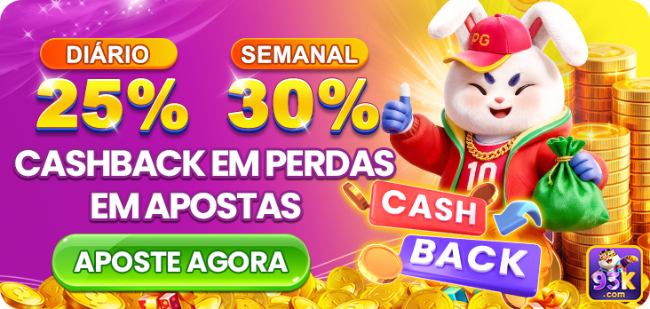 DIARIO SEMANAL 25% 30% CASHBACK EM PERDAS EM APOSTAS APOSTE AGORA